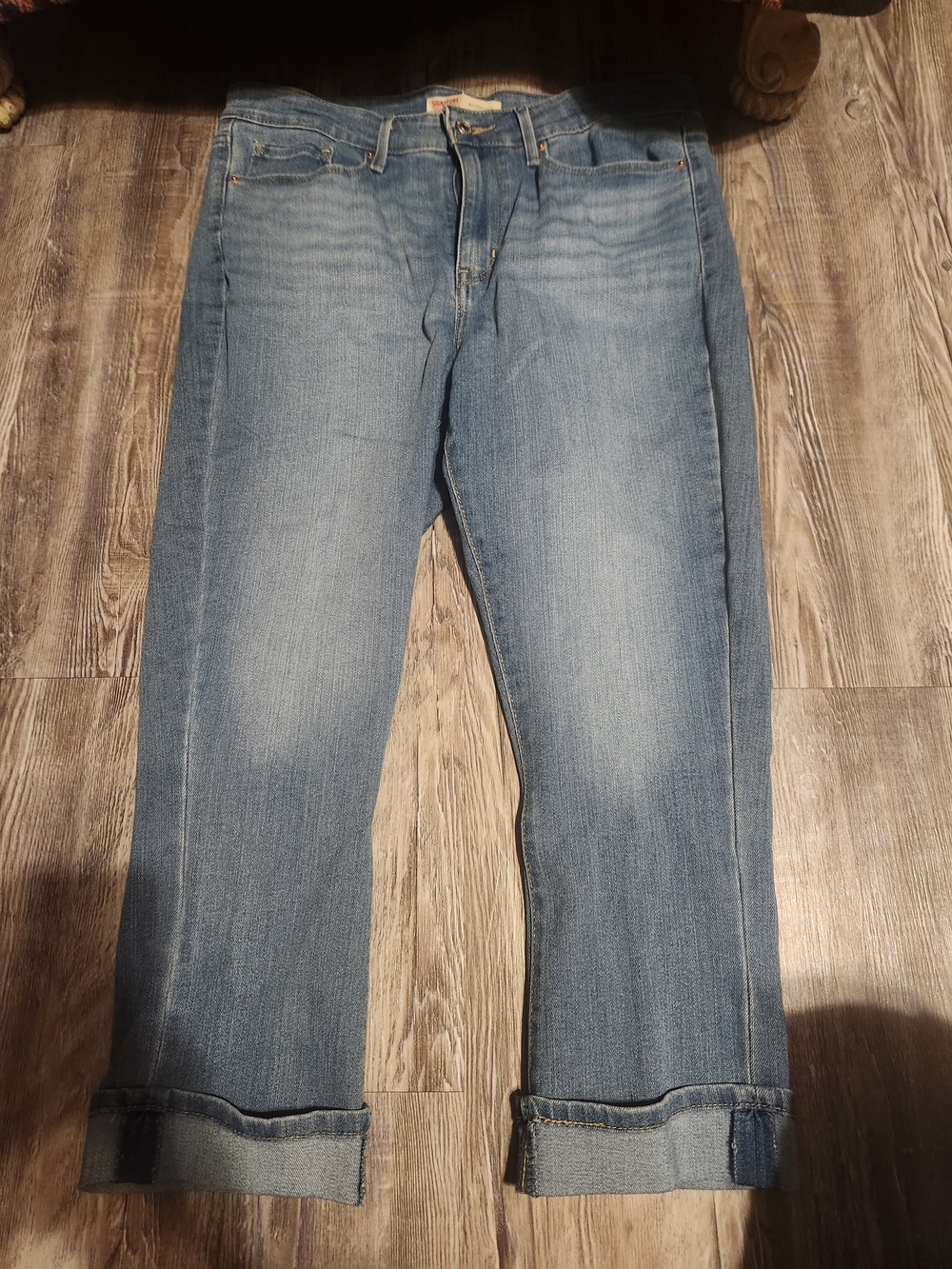 Levi's Light Wash Blue Straight Jeans